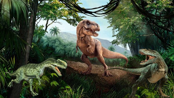 Fotótapéta Dinoszaurusz az erdőben, Állatos fotótapéta, Népszerű fotótapéta, u36756 - Tapeko.hu