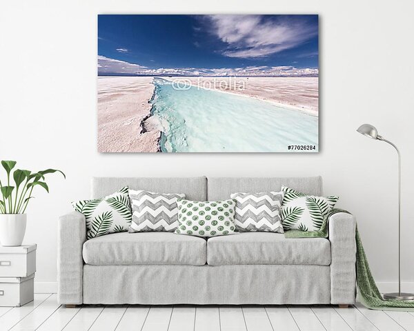 Salinas Grandes. Sótermelés (vászonkép)