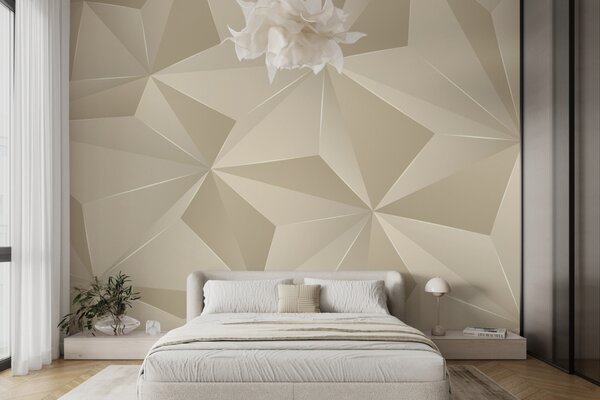 Fotótapéta Geometrikus minta texturált fazettákkal, Modern fotótapéta, Modern fotótapéta, u42449 - Muralas.hu