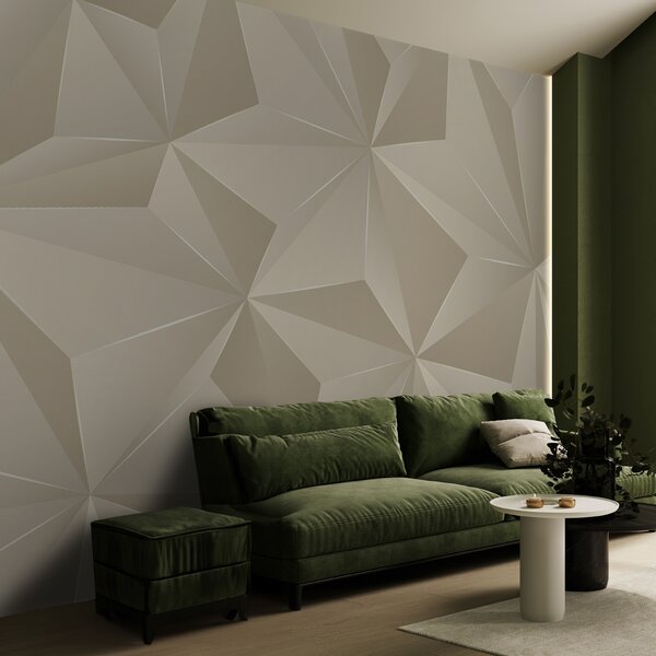 Fotótapéta Geometrikus minta texturált fazettákkal, Modern fotótapéta, Modern fotótapéta, u42449 - Muralas.hu