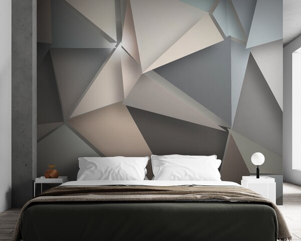 Fotótapéta Absztrakt geometriai formák lágy színekben, Geometriai 3D fotótapéta, Népszerű fotótapéta, u42871 - Tapeko.hu