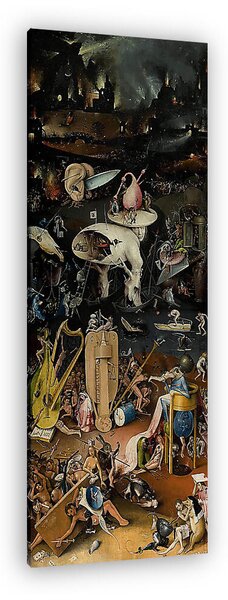Hieronymus Bosch: A Gyönyörök kertje triptichon, A Pokol, jobb panel (vászonkép)