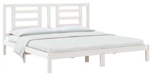 VidaXL fehér tömör fenyőfa ágykeret 200x200 cm