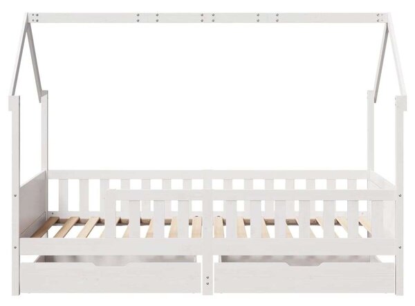 VidaXL tömör fenyőfa gyerekágykeret 80 x 200 cm