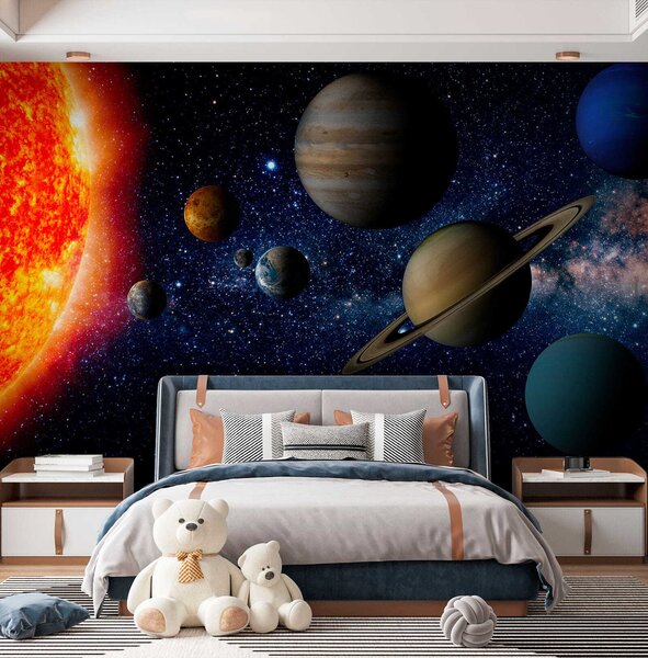 Fotótapéta Bolygó az űrben csillagokkal, Modern fotótapéta, Modern fotótapéta, u52640 - Muralas.hu