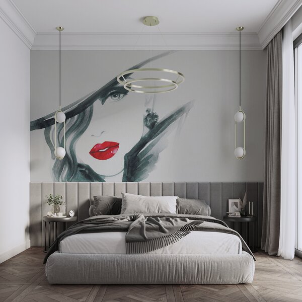 Fotótapéta Elegáns nő merész piros ajkakkal, Modern fotótapéta, Modern fotótapéta, u52945 - Muralas.hu