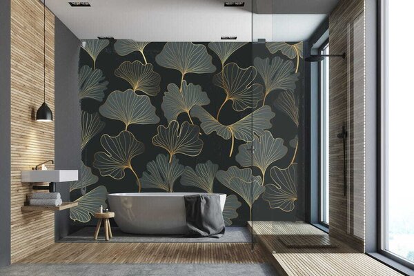 Fotótapéta Elegáns ginkgo levél mintás design, Modern fotótapéta, Modern fotótapéta, u53248 - Muralas.hu