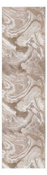 Marbled bézs futószőnyeg, 60 x 230 cm - Flair Rugs