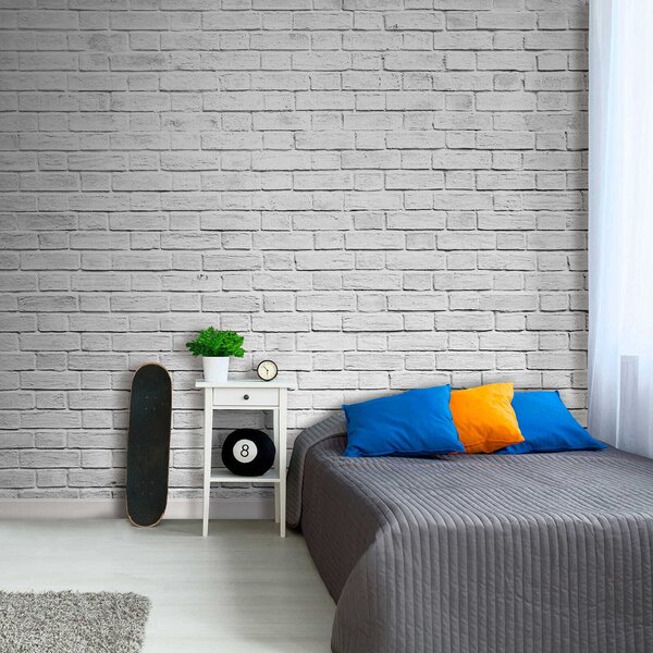 Fotótapéta Fehér téglafal sok kis téglával, Designer fali fotótapéta, Népszerű fotótapéta, u54004 - Tapeko.hu
