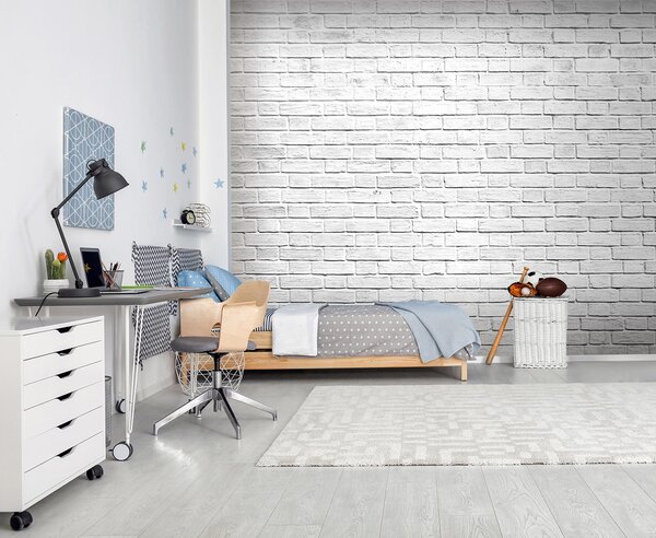 Fotótapéta Fehér téglafal sok kis téglával, Designer fali fotótapéta, Népszerű fotótapéta, u54004 - Tapeko.hu