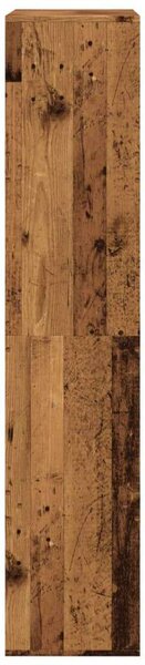 Fa Könyvespolc - Rusztikus Antik Fa - 100x33x155,5 cm