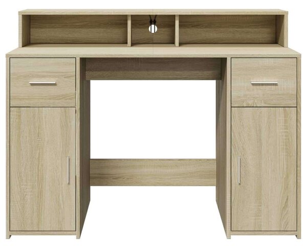 VidaXL Íróasztal - Sonoma Tölgy - 120x55x91 cm