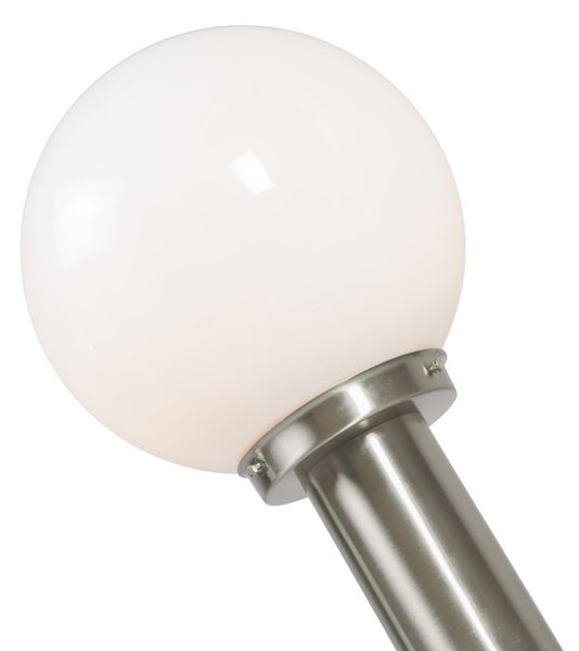 Modern kültéri lámpaoszlop rozsdamentes acélból 50 cm - Sfera