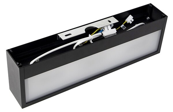 Design téglalap alakú fali lámpa fekete 35 cm - Houx