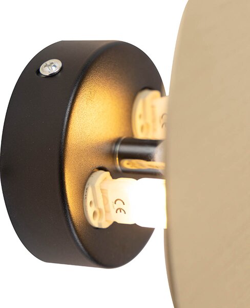 Design fali lámpa kerek arany - Pulley