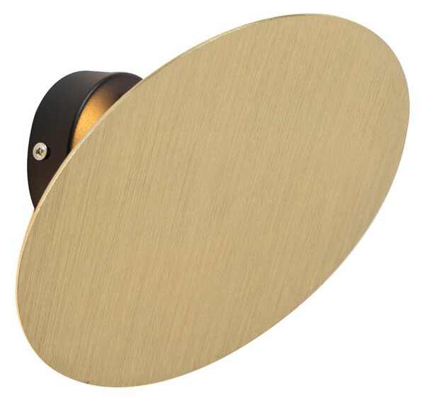 Design fali lámpa kerek arany - Pulley