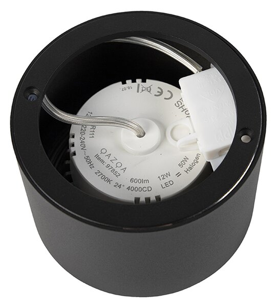 Modern mennyezeti spotlámpa fekete AR111 LED-del - Expert