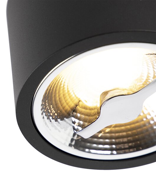 Modern mennyezeti spotlámpa fekete AR111 LED-del - Expert