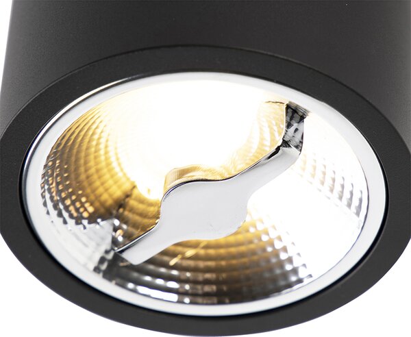 Modern mennyezeti spotlámpa fekete AR111 LED-del - Expert