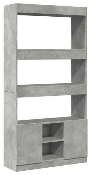 VidaXL Polcrendszer - Betonszürke - 92x33x180 cm