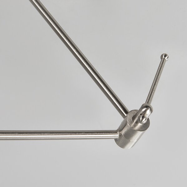 Acél lógólámpa árnyékolóval 35 cm fekete állítható 2 lámpás - Blitz