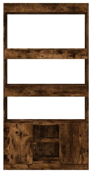 VidaXL füstös tölgy színű szerelt fa magasszekrény 92 x 33 x 180 cm