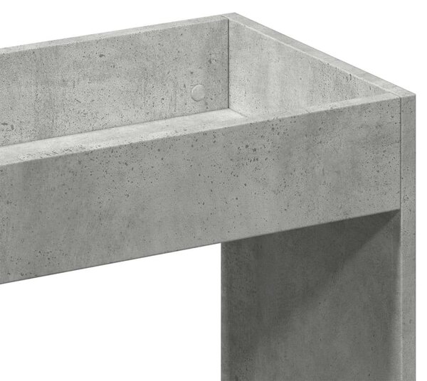 VidaXL Polcrendszer - Betonszürke - 92x33x180 cm