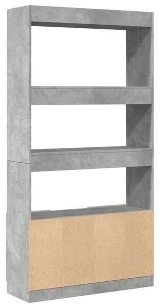VidaXL Polcrendszer - Betonszürke - 92x33x180 cm