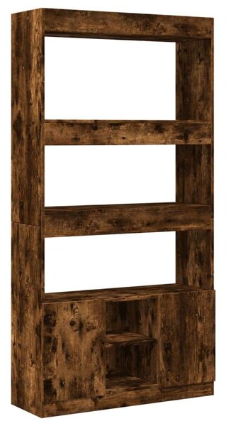 VidaXL füstös tölgy színű szerelt fa magasszekrény 92 x 33 x 180 cm