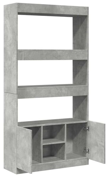 VidaXL Polcrendszer - Betonszürke - 92x33x180 cm