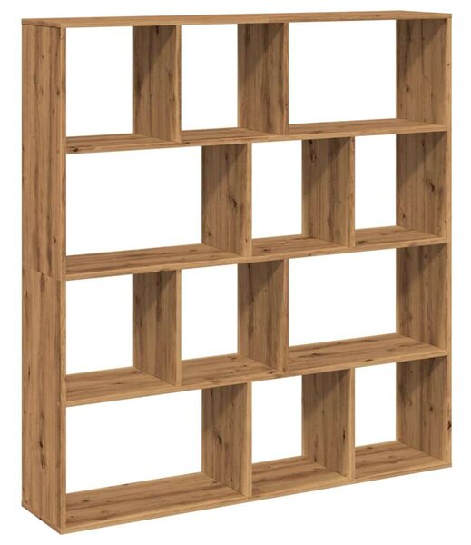 Fa Könyvespolc - 12 Rekeszes - 132x29x141,5 cm