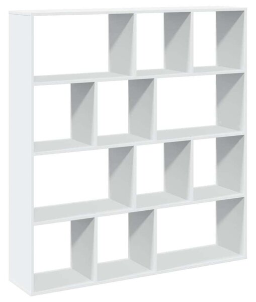 VidaXL Fehér Könyvespolc - 12 Rekeszes - 132x29x141,5cm