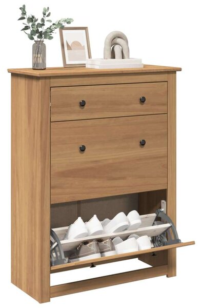 VidaXL Cipőtároló Szekrény - Fa - 80x35x105 cm