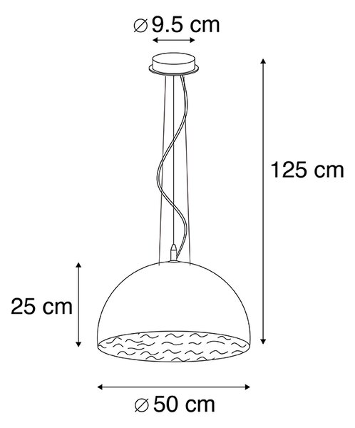 Modern lógólámpa fehér 50 cm - Magna