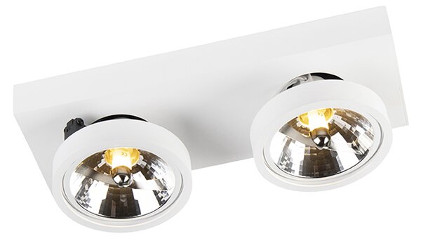 Modern fehér forgatható és dönthető reflektor - Ga 2
