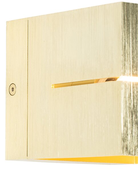 Modern fali lámpa arany 9,7 cm - Transfer Groove