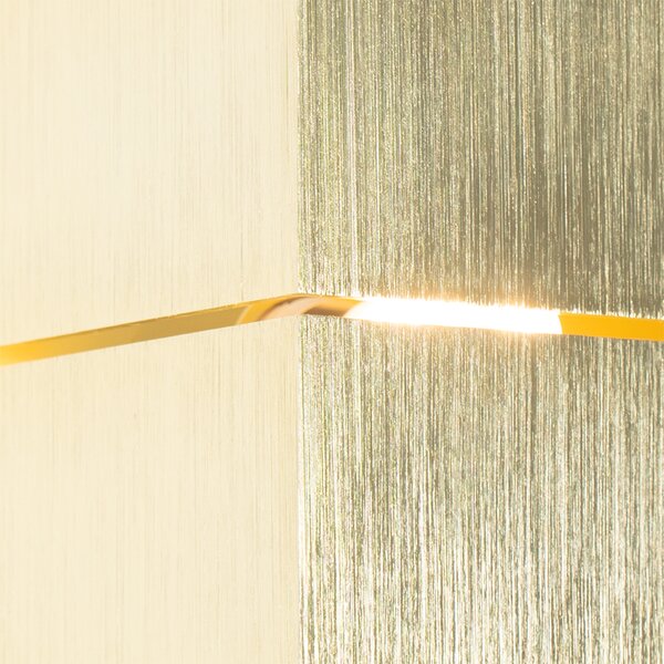 Modern fali lámpa arany 9,7 cm - Transfer Groove