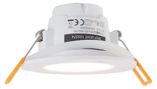 6 db-os beépített spotlámpa készlet fehér LED-del, 3 fokozatú fényerőszabályzóval, IP65 - Blanca