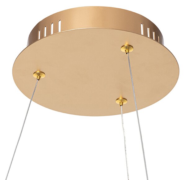 Design lógólámpa arany 60 cm beépített LED-del, 3 fokozatú fényerőszabályzóval - Anello