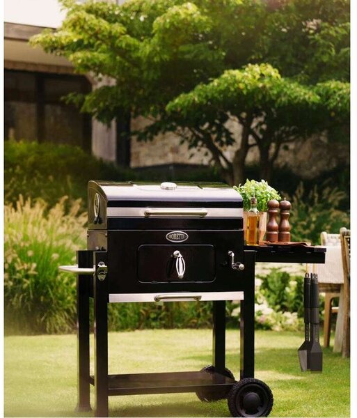 Boretti Carbone 2.0 Faszenes Grill - Kerekekkel - 56x42cm