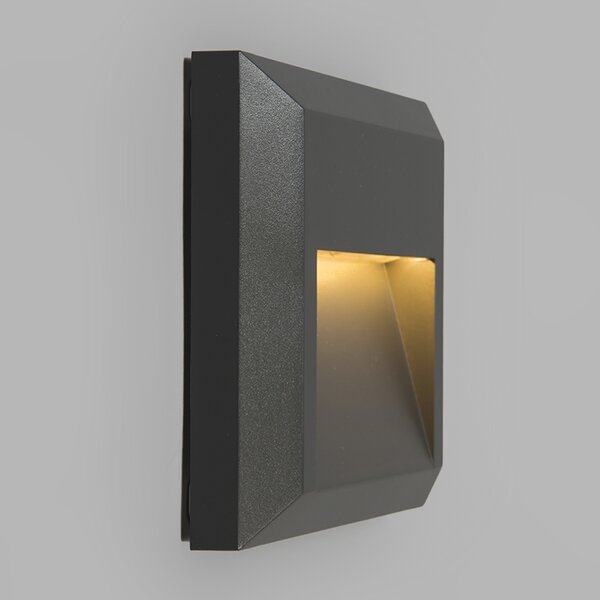 2 db modern fali lámpa szett sötétszürke LED-del - Gem 2