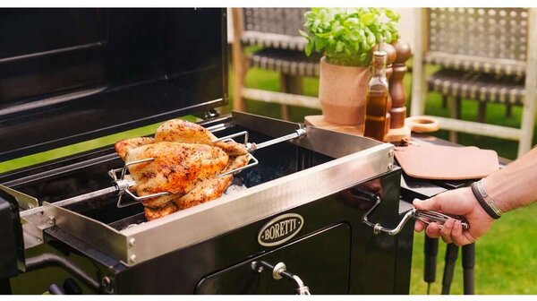 Boretti Carbone 2.0 Faszenes Grill - Kerekekkel - 56x42cm