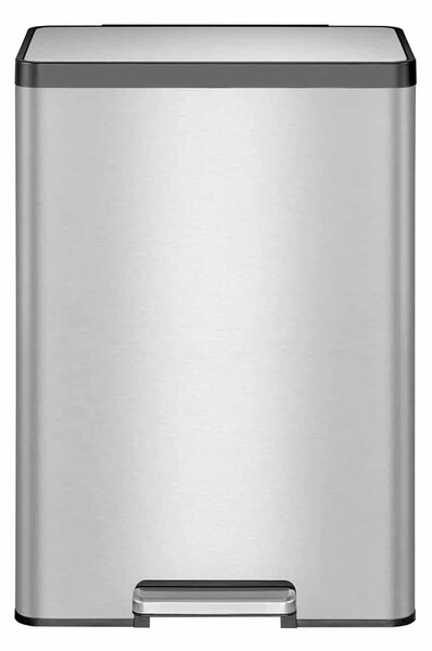 Lépcsős szemeteskosár, EKO, Ecocasa II Step, 45 liter, 1 rekesz, rozsdamentes acél