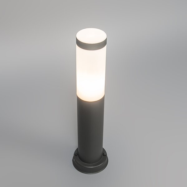 Kültéri lámpaoszlop antracit 45 cm IP44 - Rox talp és kábelcsatlakozóval