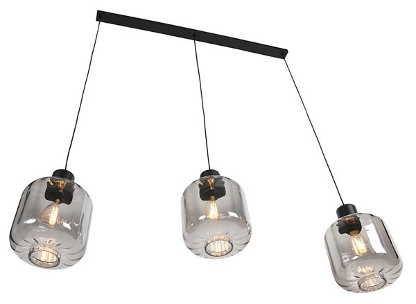 Design lógólámpa fekete füstüveggel 3-lámpás 161,5 cm - Qara