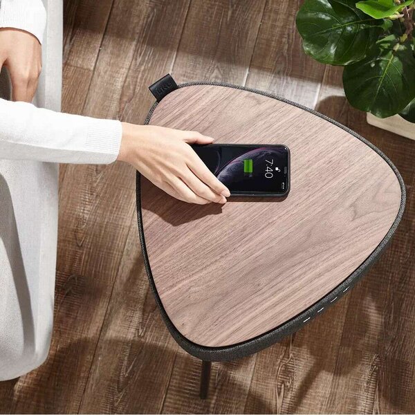 Salora Airtable Flow Dohányzóasztal - Bluetooth Hangszóróval és Qi Töltéssel