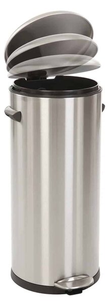Lábnyitós szemeteskosár, EKO, Belle Deluxe, 30 liter, 1 rekesz, rozsdamentes acél