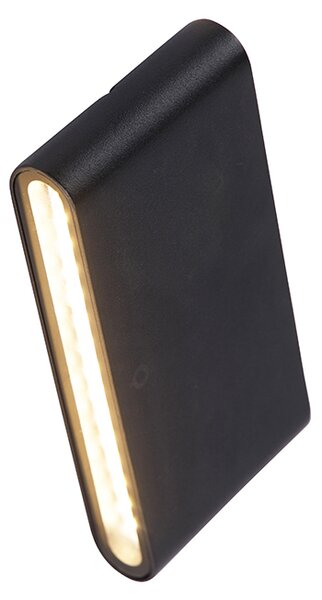 Modern kültéri fali lámpa fekete 17,5 cm LED-del IP65 - Batt