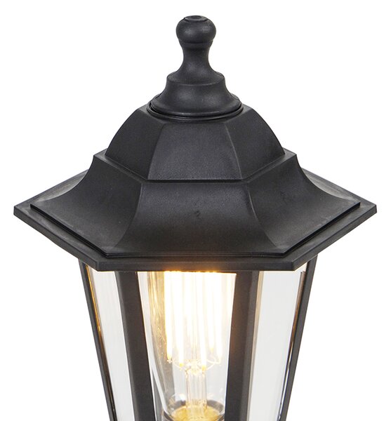 Klasszikus kültéri állólámpa fekete 42,2 cm IP44 - New Haven