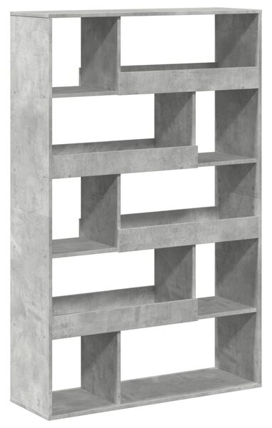 VidaXL Könyvespolc - Beton Szürke - 10 Polc - 100x33x156,5cm